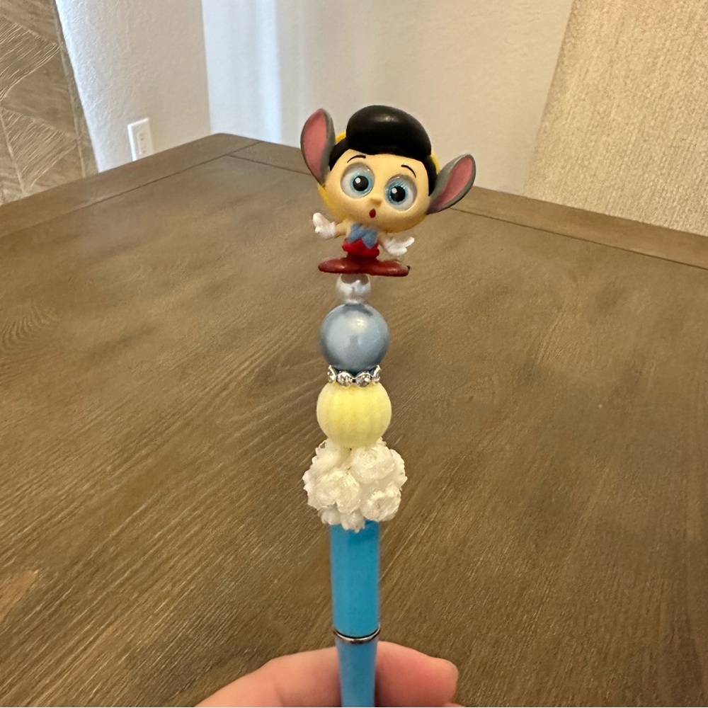 Disney Doorables Series 10 Pinocchio Handmade Doorable Beaded Pen